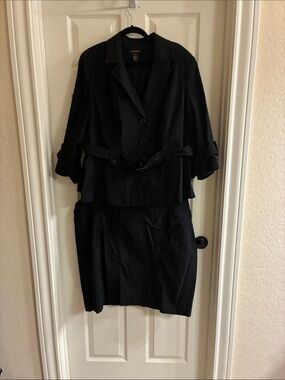 Lane Bryant Black Two-Piece Skirt Set
